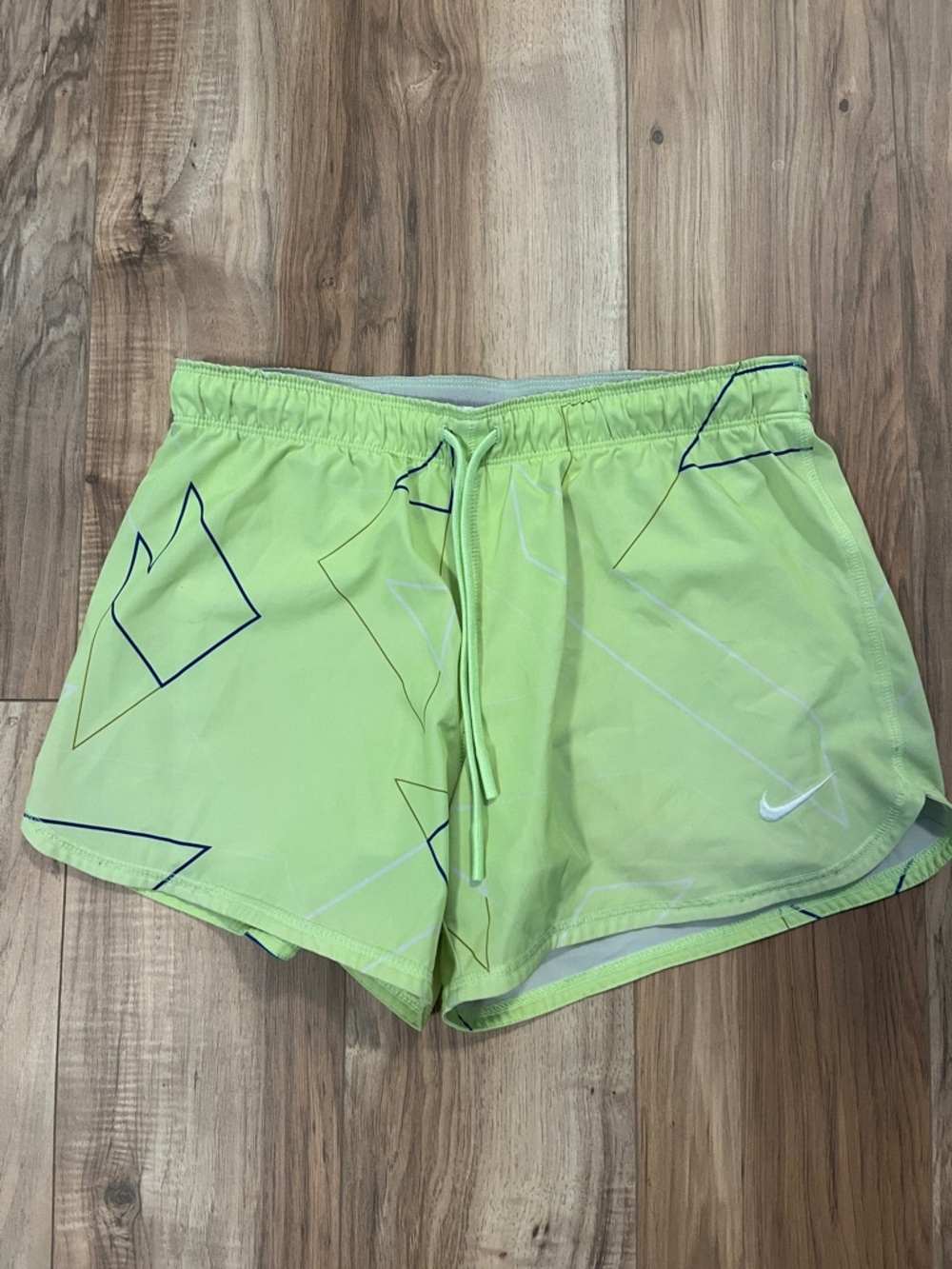 Nike Women's Neon Lime Athletic Running Shorts